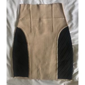 Wilfred- Nude Bodycon Skirt